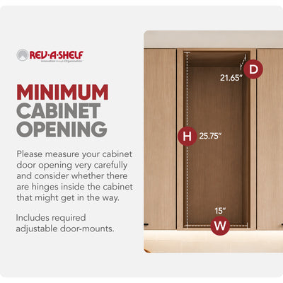 Rev-A-Shelf 14.75" Pullout Kitchen Cabinet Organizer Soft-close, 448-BCSC-14C - VMInnovations