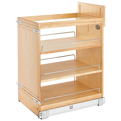 Rev-A-Shelf 14.75" Pull Out Kitchen Cabinet Organizer Soft-Close, 448-BCSC-14C