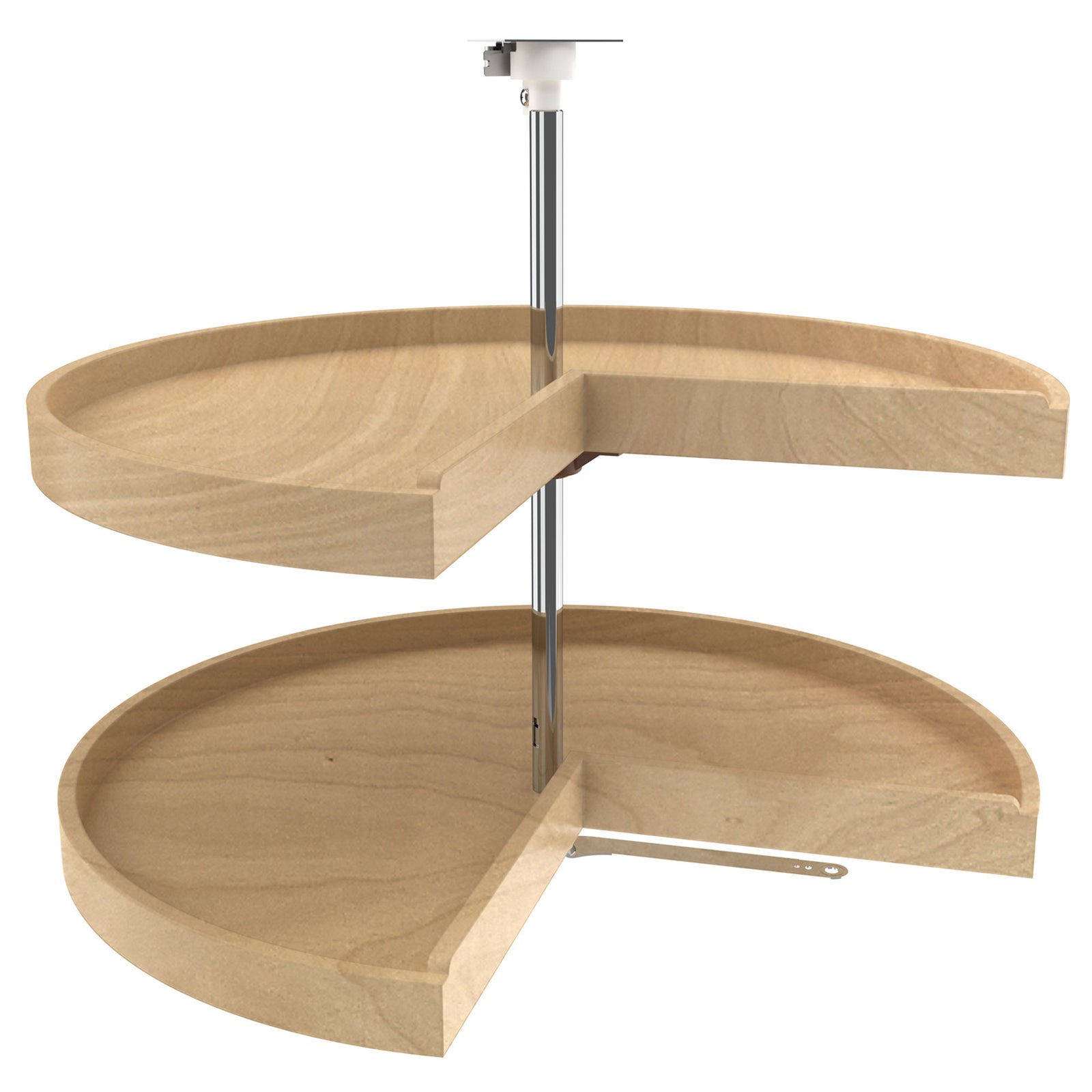 Rev-A-Shelf 34" Lazy Susan Pie-Cut Wooden 2-Shelf, Natural, 4WLS942-31-52 - VMInnovations