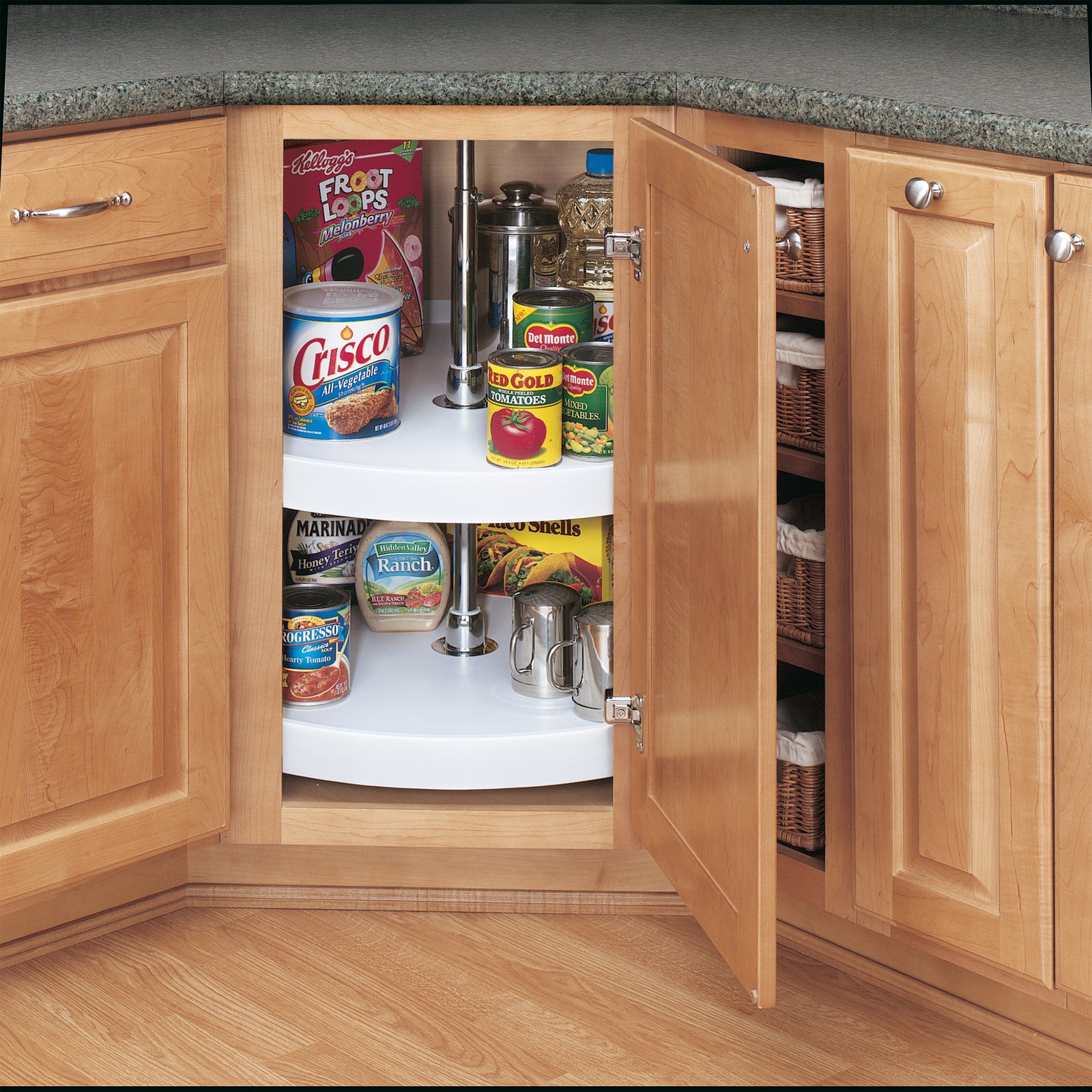 Rev-A-Shelf 32 Inch Lazy Susan Base Cabinet Full Circle 2-Shelf, 6072-32-11-52 - VMInnovations