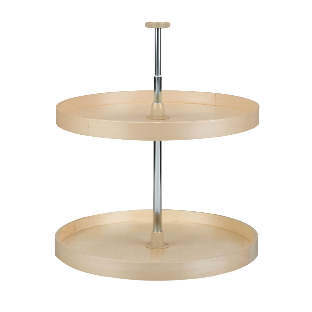 Rev-A-Shelf 24" Lazy Susan Full Circle 2-Tier Banded Wood Maple, LD-4BW-062-24-1