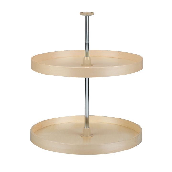 Rev-A-Shelf 24" Lazy Susan Full Circle 2-Tier Banded Wood Maple, LD-4BW-062-24-1