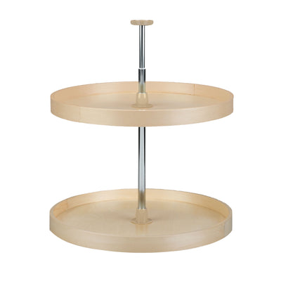 Rev-A-Shelf 24" Lazy Susan Full Circle 2-Tier Banded Wood Maple, LD-4BW-062-24-1 - VMInnovations