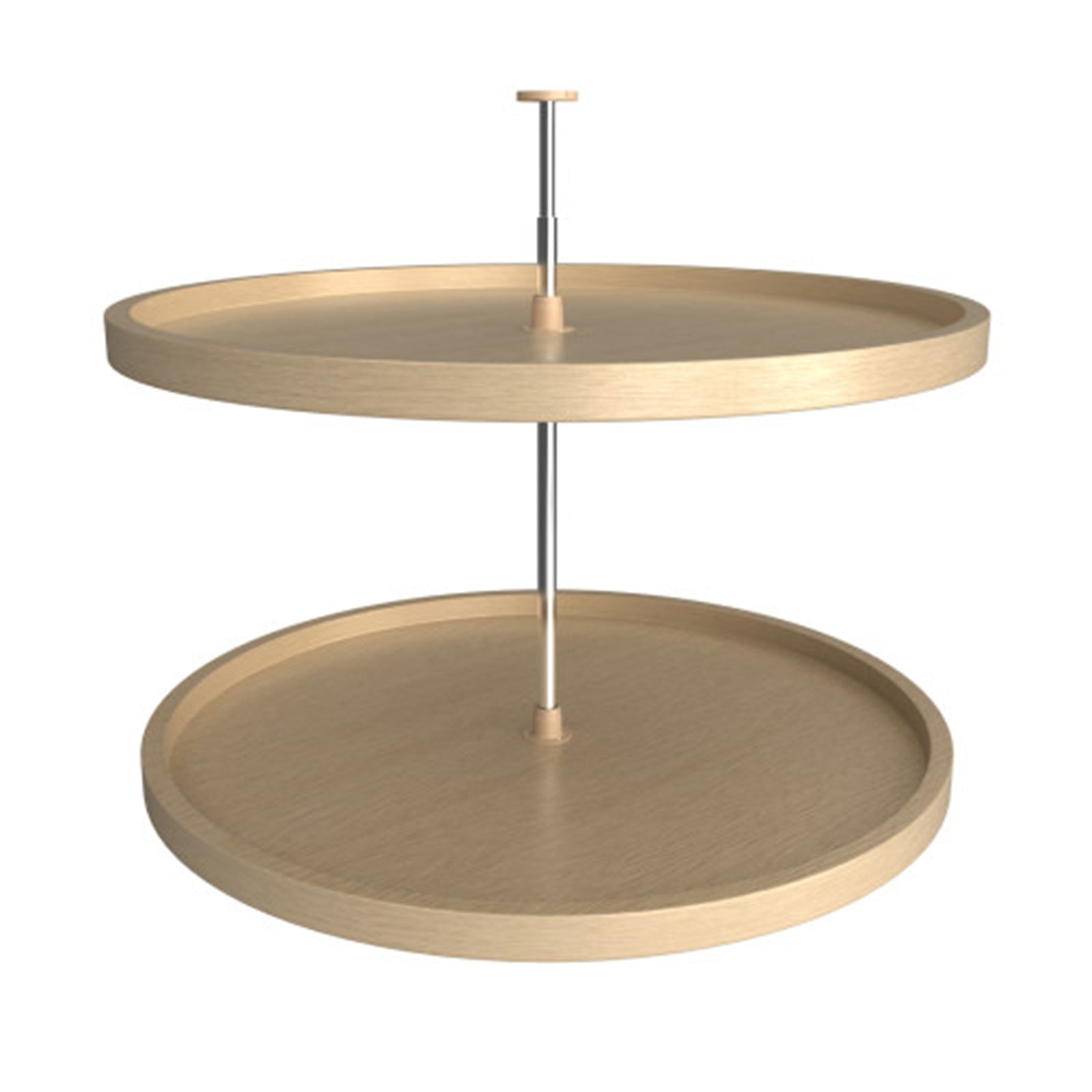 Rev-A-Shelf 32" Lazy Susan Full Circle 2-Tier Banded Wood Maple, LD-4BW-062-32-1 - VMInnovations