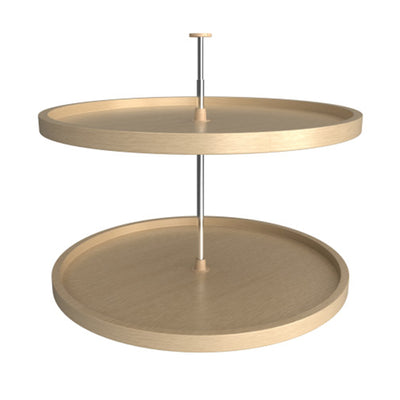 Rev-A-Shelf 32" Lazy Susan Full Circle 2-Tier Banded Wood Maple, LD-4BW-062-32-1 - VMInnovations