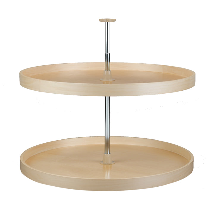 Rev-A-Shelf 32" Lazy Susan Full Circle 2-Tier Banded Wood Maple, LD-4BW-062-32-1