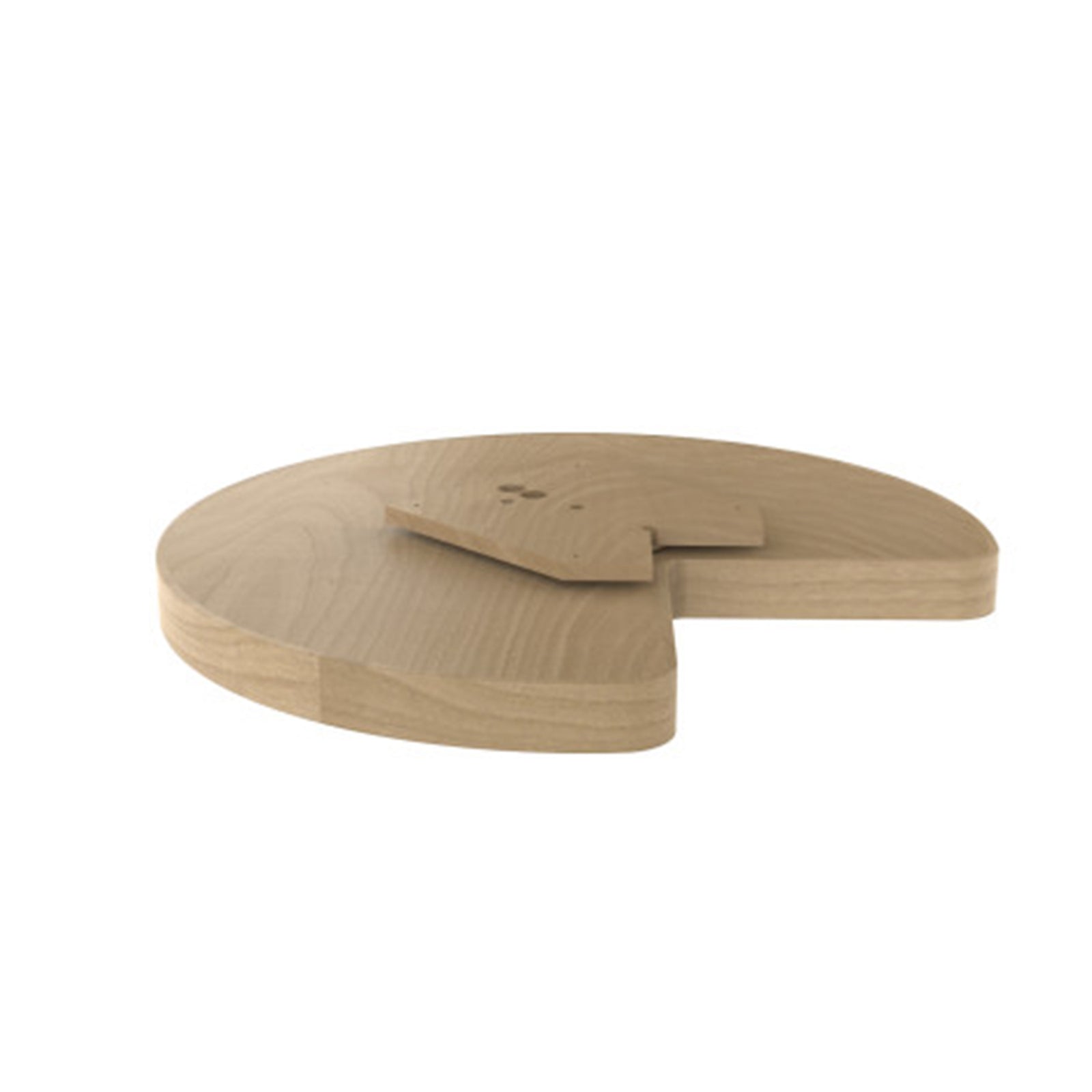 Rev-A-Shelf Lazy Susan Kidney-Shaped Corner Cabinet Organizer, LD-4BW-401-28BS-1 - VMInnovations