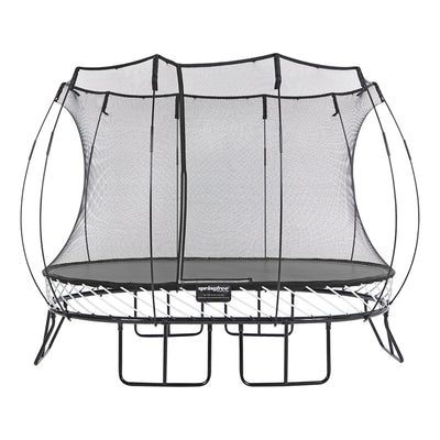 Springfree Trampoline Kids Oval 8 x 11' Trampoline & Lob Home Backyard Bocce Set - VMInnovations