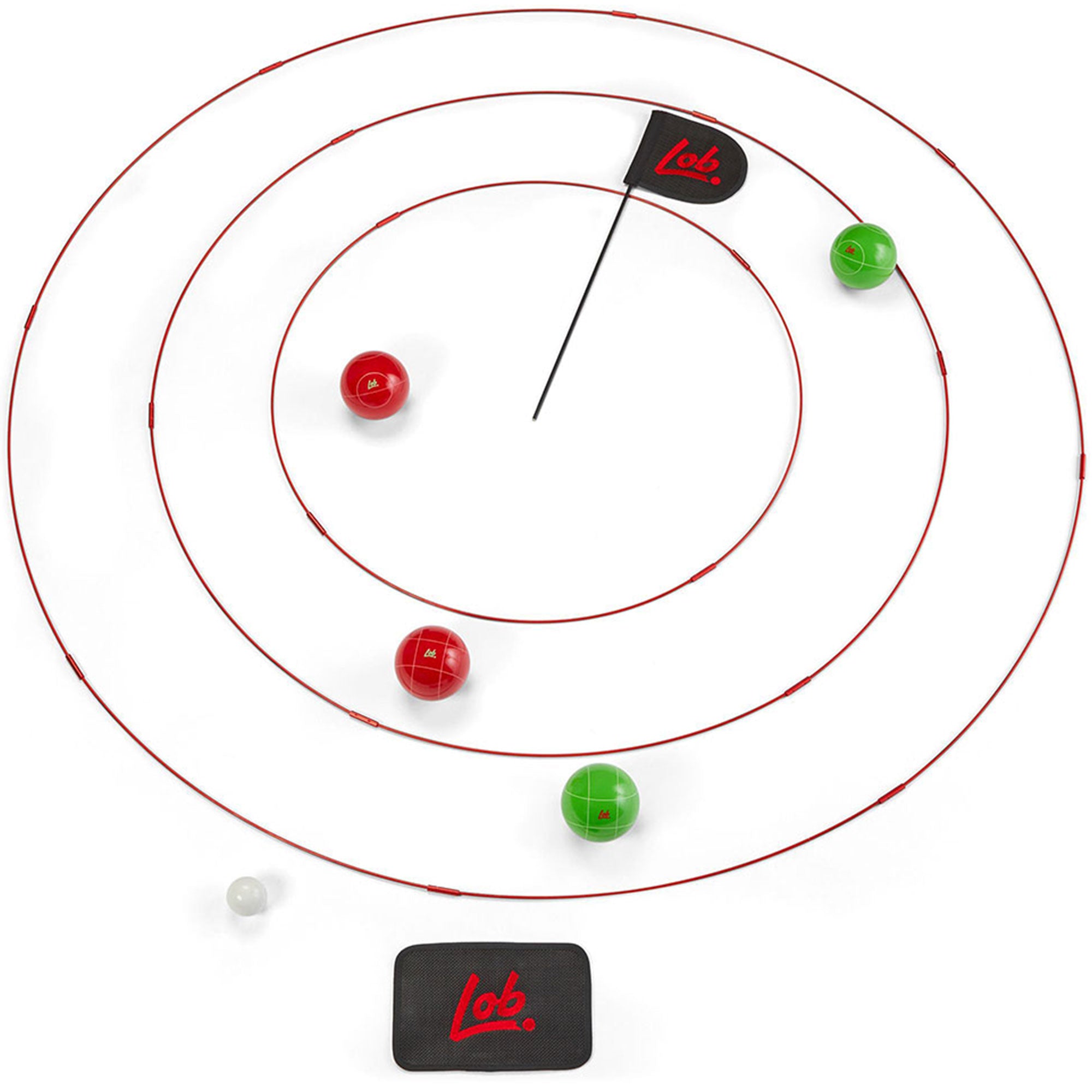 Springfree Trampoline Kids Oval 8 x 11' Trampoline & Lob Home Backyard Bocce Set - VMInnovations