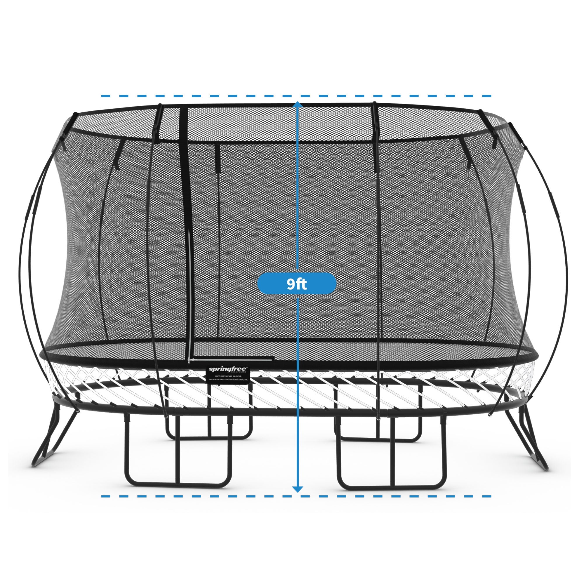 Springfree Trampoline Kids Oval 8 x 13Ft Trampoline & FlexrStep V2 Safety Ladder - VMInnovations