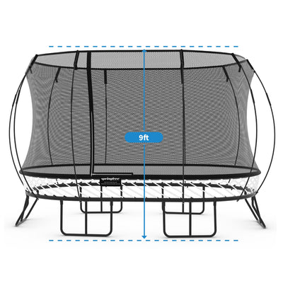 Springfree Trampoline Kids Oval 8 x 13Ft Trampoline & FlexrStep V2 Safety Ladder - VMInnovations