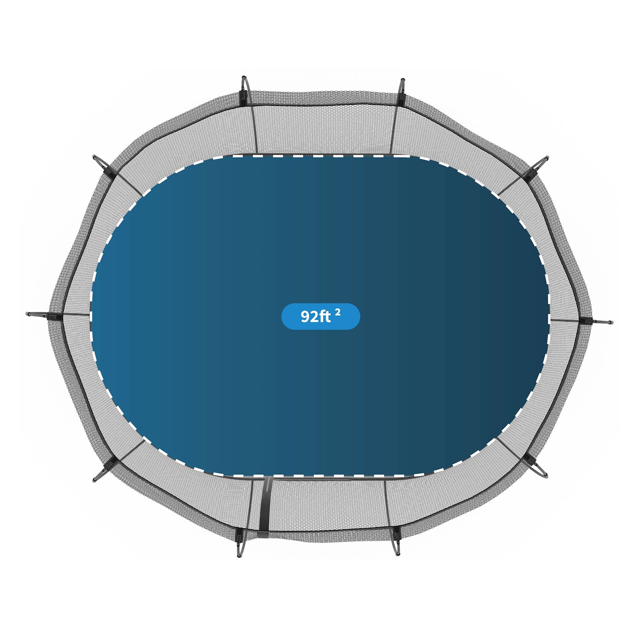 Springfree Trampoline Oval 8x13' Trampoline & Viva Active Swing & Tetherball Set