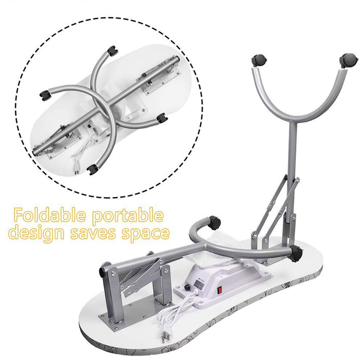 LEIBOU Professional 35" Vented and Portable Manicure Table, White (Open Box)