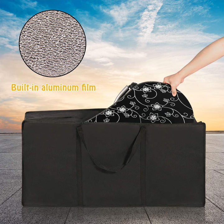 LEIBOU 36 Inch Vented Foldable Manicure Table w/ Fan, Black Flower (Open Box) - VMInnovations