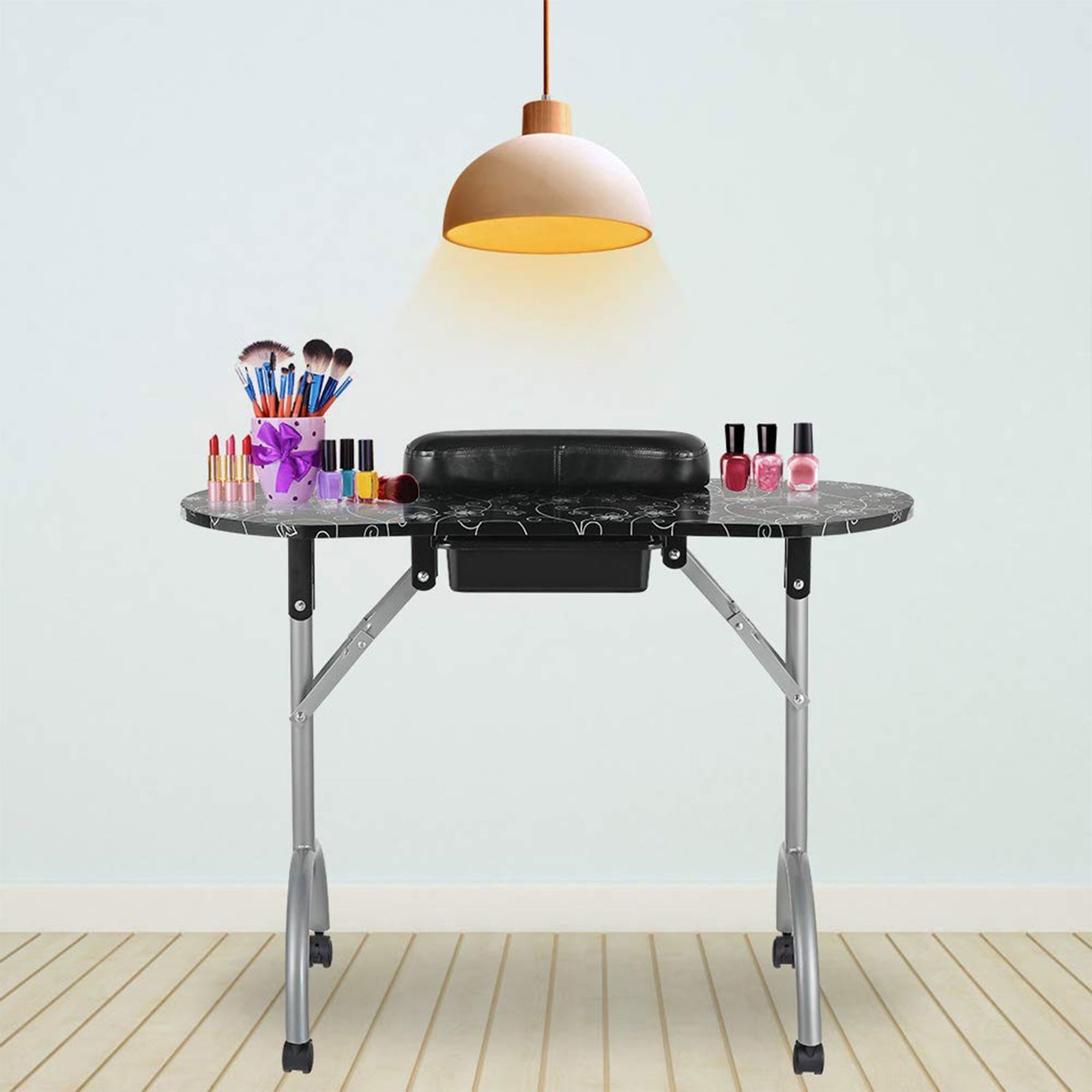 LEIBOU Professional 36 Inch Portable Foldable Technician Manicure Table (Used) - VMInnovations