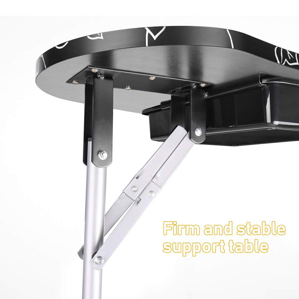 LEIBOU Professional 36 Inch Portable Foldable Technician Manicure Table, Pattern