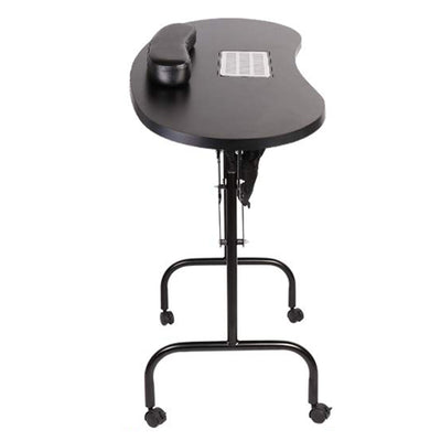 LEIBOU Professional Vented Portable Foldable Manicure Technician Table, Black