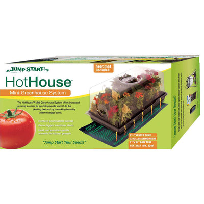 HYDROFARM CK64060 Germination Hot House with Heat Mat Hydroponic Grow (Open Box) - VMInnovations