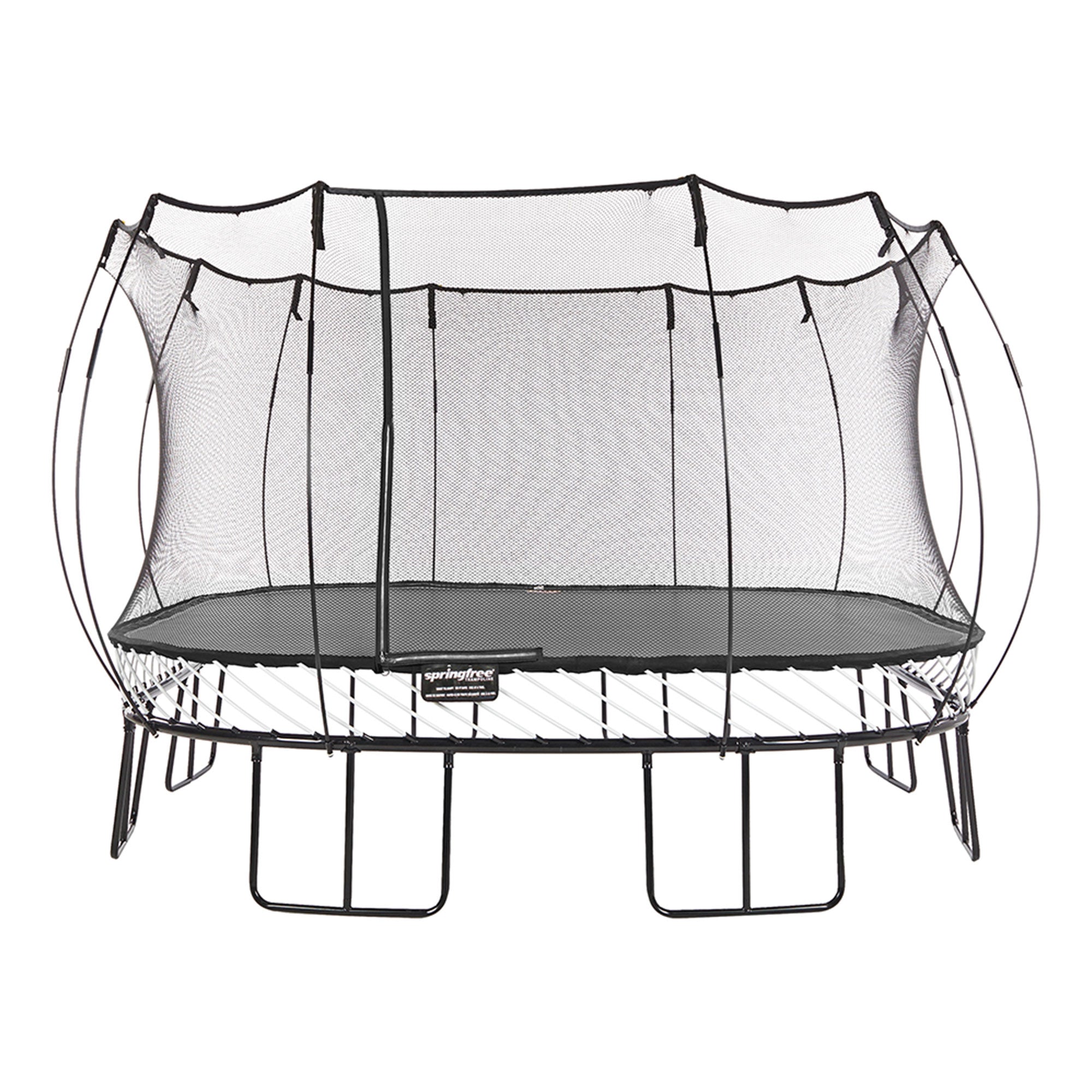Springfree Trampoline Kids Square 13 Foot Trampoline & FlexrHoop Basketball Game - VMInnovations