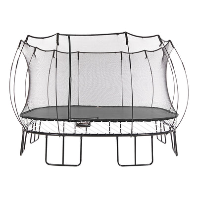 Springfree Trampoline Kids Square 13 Foot Trampoline & FlexrHoop Basketball Game