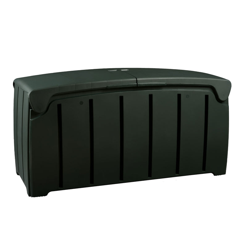 Strata Products Outdoor 85 Gal/321L Storage Box w/ Double Door Lid, Black (Used)