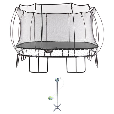 Springfree Trampoline Square 13' Trampoline & Viva Active Swing & Tetherball Set