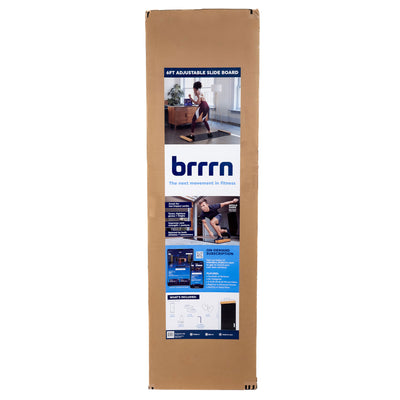 Brrrn 6 Foot Adjustable Exercise Slide Board for Ice Hockey or Balance Fitness