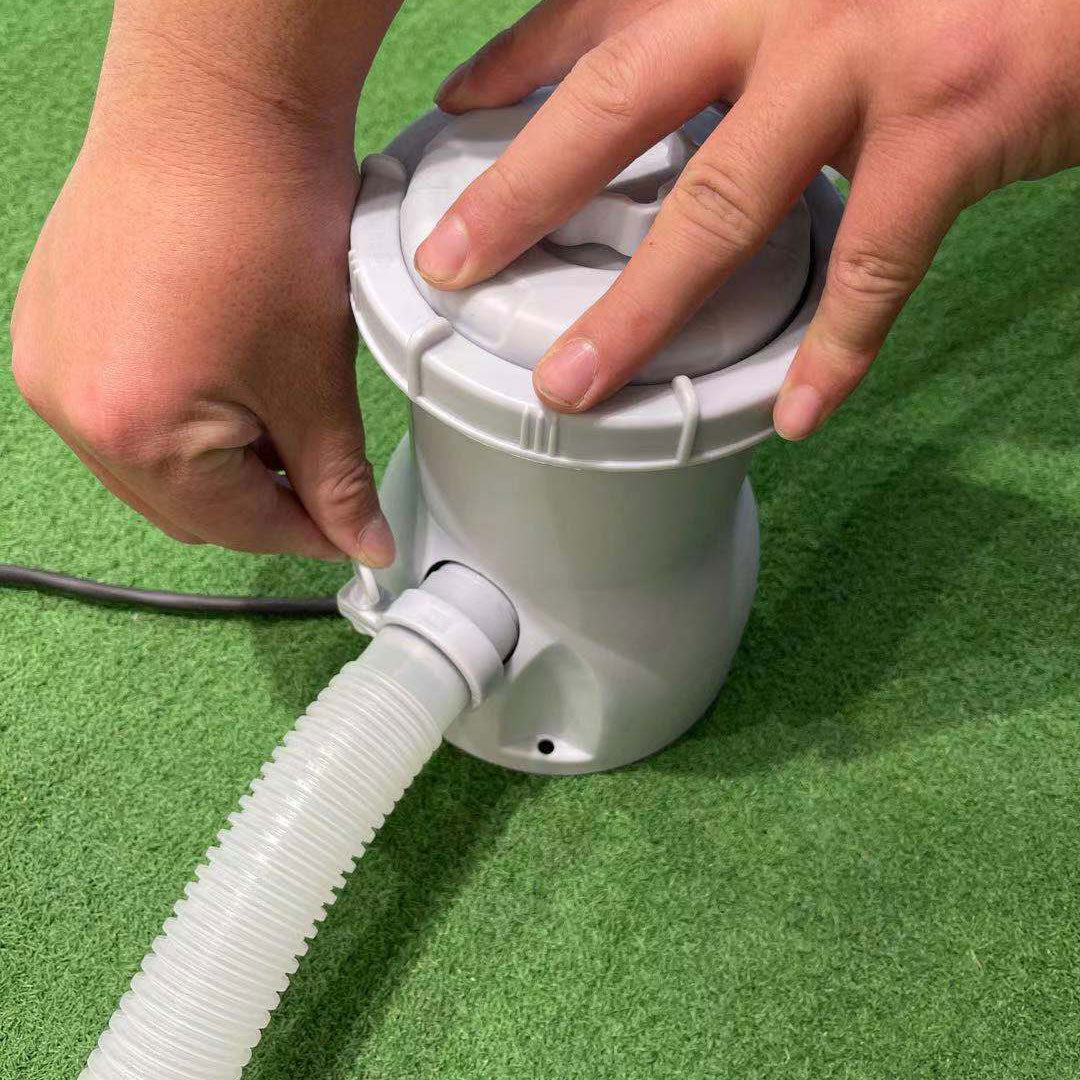 JLeisure 12 Foot x 30 Inch Inflatable Pool Bundle with Cartridge Filter Pump