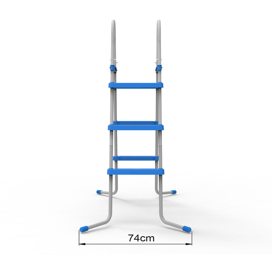 JLeisure 29R145 43" 3 Step Outdoor Backyard Above Ground Pool Ladder (Open Box)