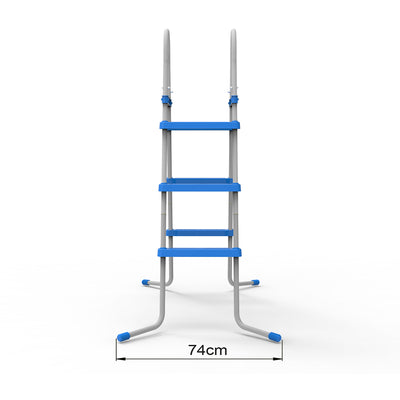 JLeisure 29R145 43" 3 Step Outdoor Backyard Above Ground Swimming Pool Ladder - VMInnovations