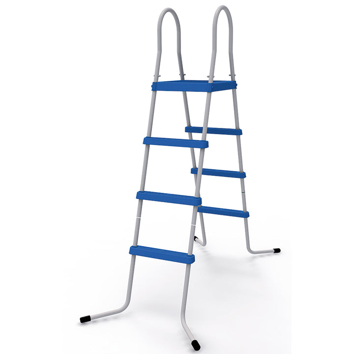 JLeisure 48" 3 Step Platform Outdoor Above Ground Swimming Pool Ladder (2 Pack)