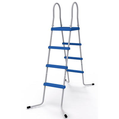 JLeisure 48" Platform Outdoor Above Ground Swimming Pool Ladder (Open Box)