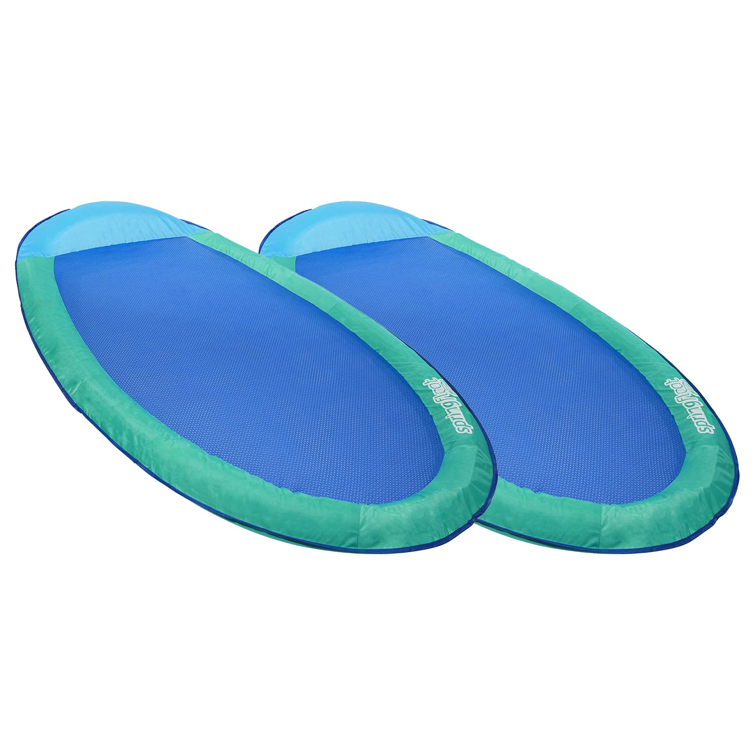 SwimWays Spring Float Recliner Water Summertime Relaxation Lounge Seat (2 Pack)