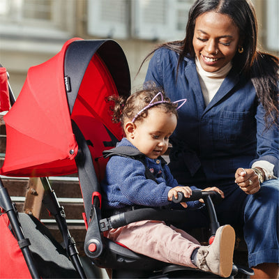 smarTrike STR7 6 in 1 Pushchair, Stroller, and Tricycle for 6-36 Months, Red