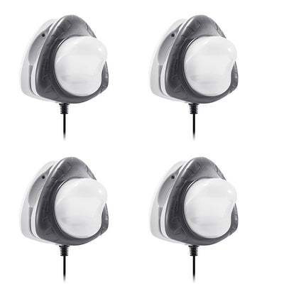 Intex Above Ground Underwater LED Magnetic Swimming Pool Wall Light  (4 Pack)