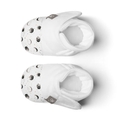 Goumikids Super Soft Organic Stay On Baby Gripper Boot Booties, 6-12M Many Moons - VMInnovations