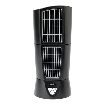 Lasko 4916 Portable Oscillating 3 Speed Tabletop Desktop Wind Tower Fan, Black