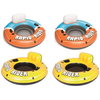 Bestway Rapid Rider River Tube Float (2 Pack), 53" Inflatable River Raft(2 Pack)