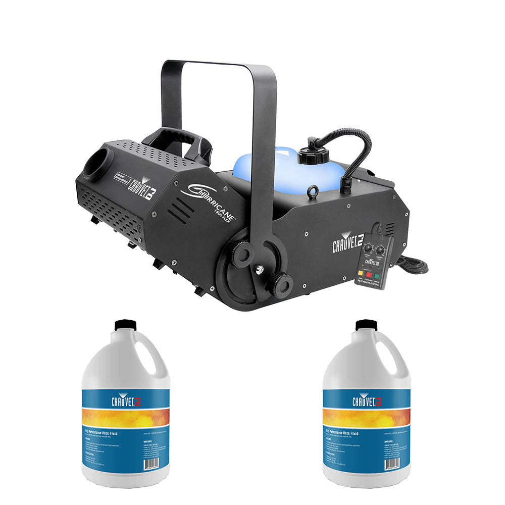 Chauvet FLEX DMX Fog Machine w/ Water Based Smoke Fog Haze Machine Fluid(2 Pack) - VMInnovations