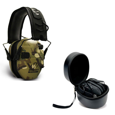 Walker's Razor Slim Shooter Camo Electronic Hearing Protection Earmuff w/ Case - VMInnovations