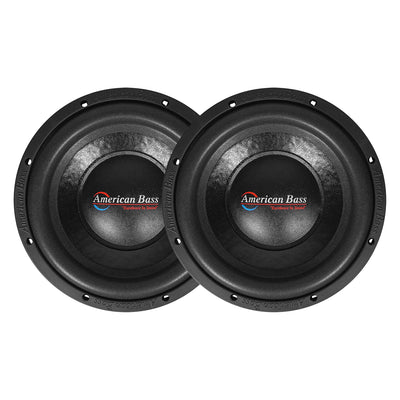 American Bass 10 Inch Dual 4 Ohm Voice Coil 600 Watt Subwoofer Speaker (2 pack)