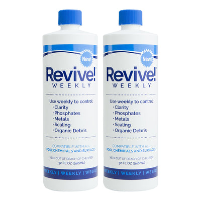 API Revive! Swimming Pool Clarifier & Water Maintenance Set, 32 Oz (2 Pack)
