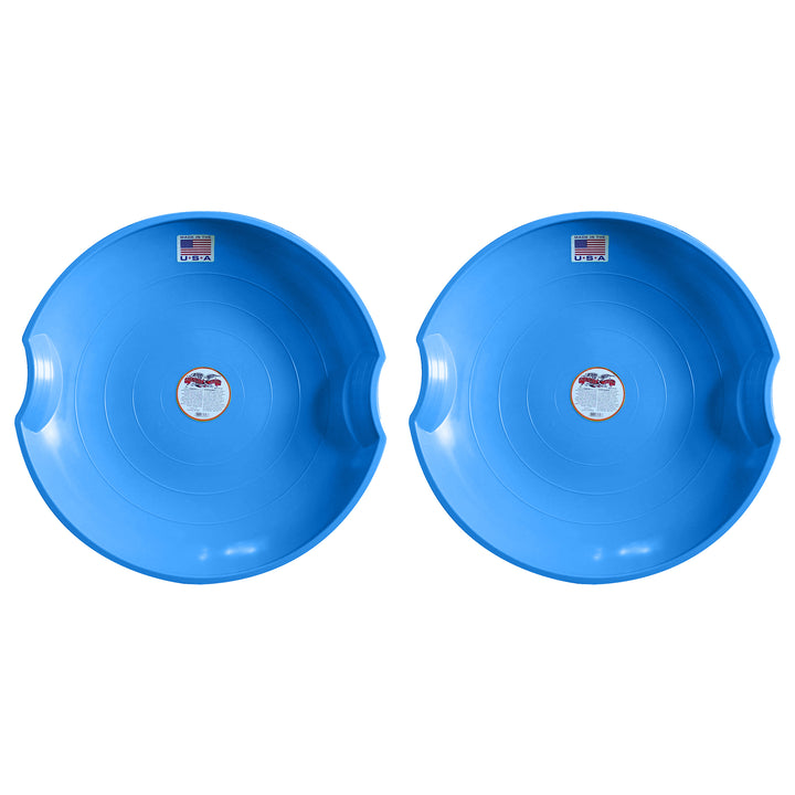 Paricon 626-B Flexible Flyer Flying Saucer Sled, 26 Inch Diameter, Blue (2 Pack)