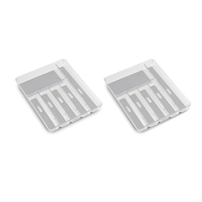 Sterilite Sink Set and Drain Board (6 Pack) + Kitchen Silverware Tray (2 Pack)