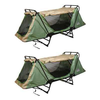 Kamp-Rite Original Portable Versatile Cot, Chair, & Tent, Easy Setup (2 Pack)