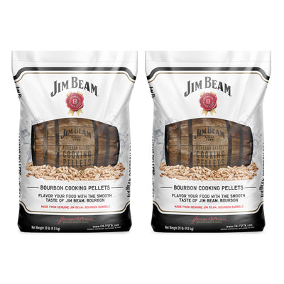 Ol' Hick Cooking Pellets Jim Beam Bourbon Barrel BBQ Grilling Pellets (2 Pack) - VMInnovations