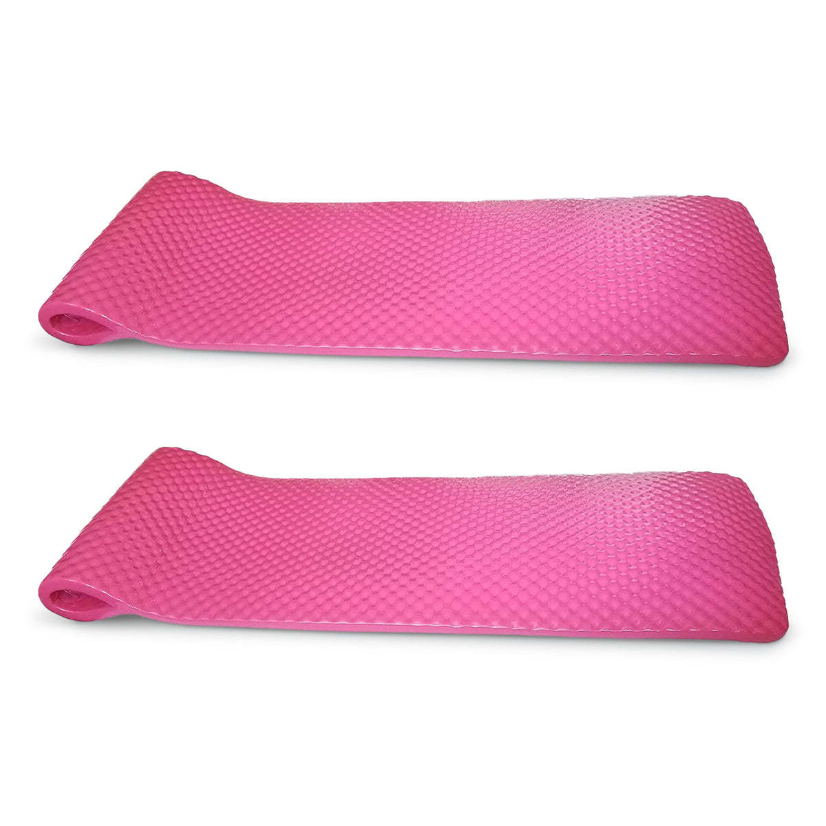 Vos 72" Soft Wavy Foam UV Chlorine Resistant Water Pool Float, Pink (2 Pack)