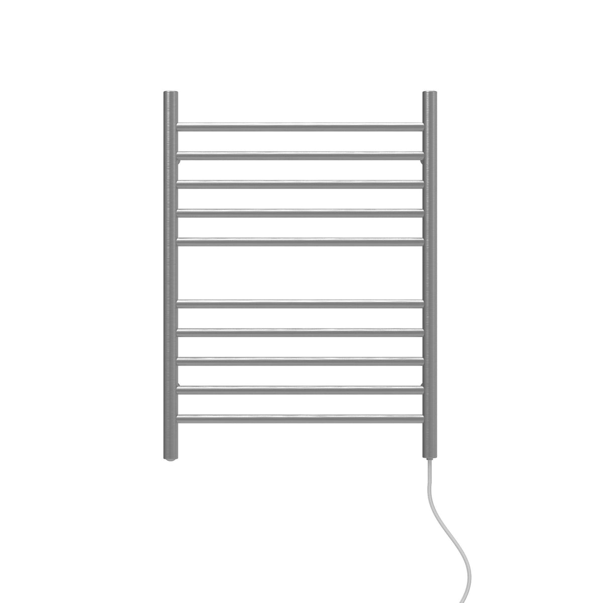 Amba Radiant 10 Bar Straight Heated Towel Warmer, Brushed Finish (Open Box)