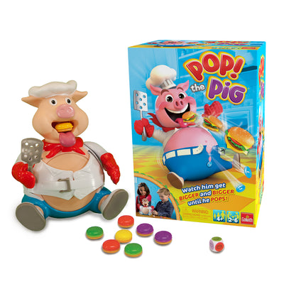 Goliath Pop the Pig Multiplayer Game with 19 Accessories for Kids Ages 4 and Up
