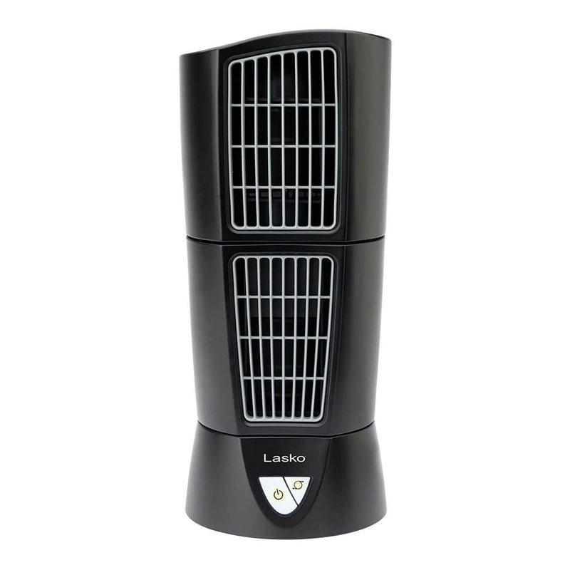 Lasko 4916 Oscillating 3 Speed Tabletop Desktop Wind Tower Fan, Black (Open Box)